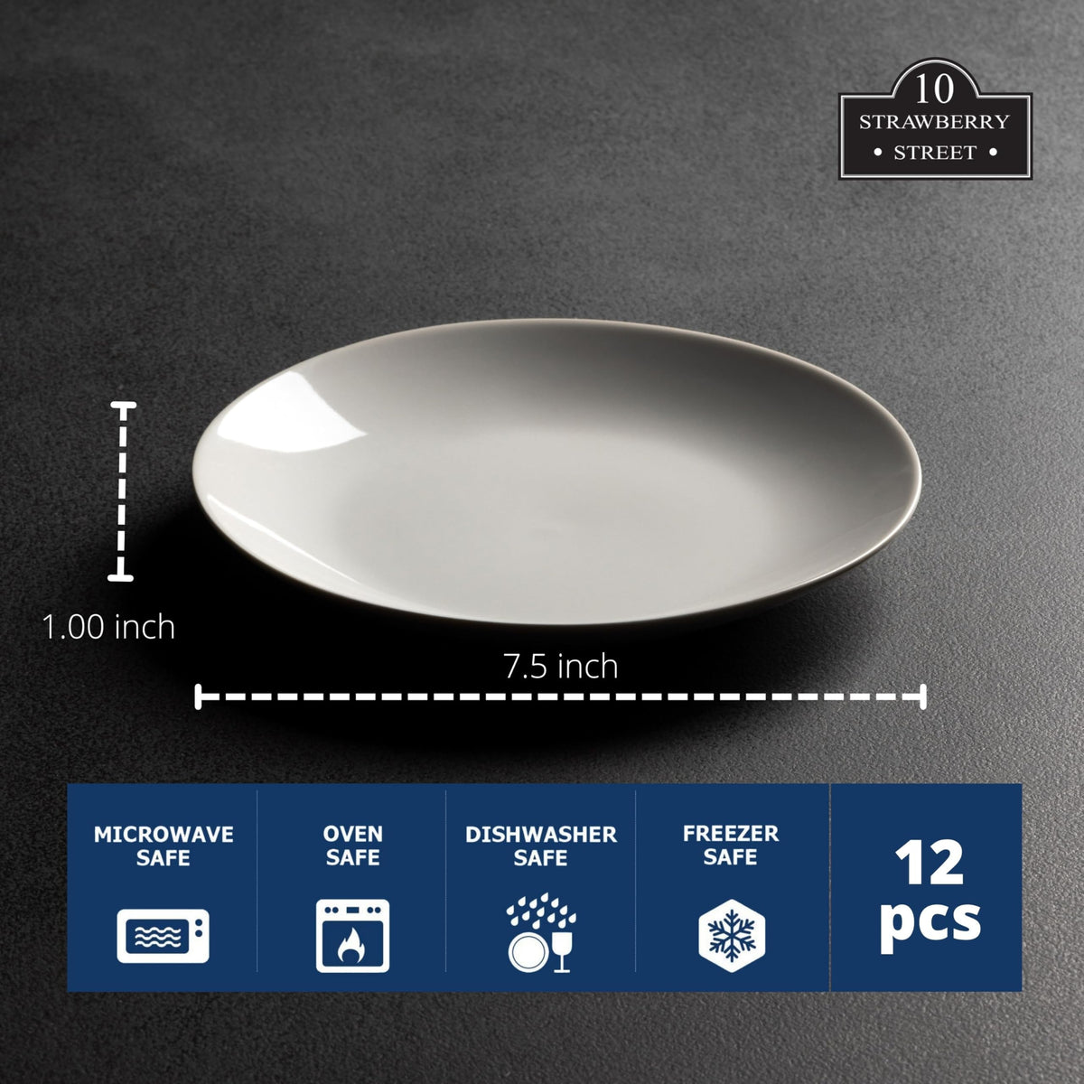 10 Strawberry Street ceramic dinnerware demonstrates dishwasher-safe convenience