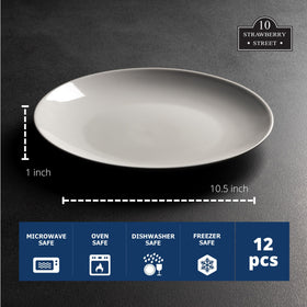 10 Strawberry Street microwave-safe plate ideal for quick reheats and family meals.