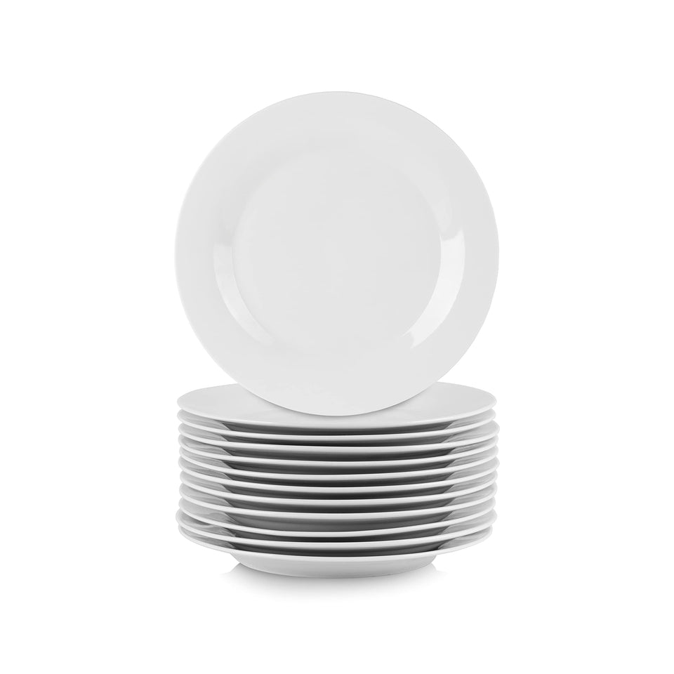 10 Strawberry Street 7.5-inch white plate for versatile salad or dessert service.