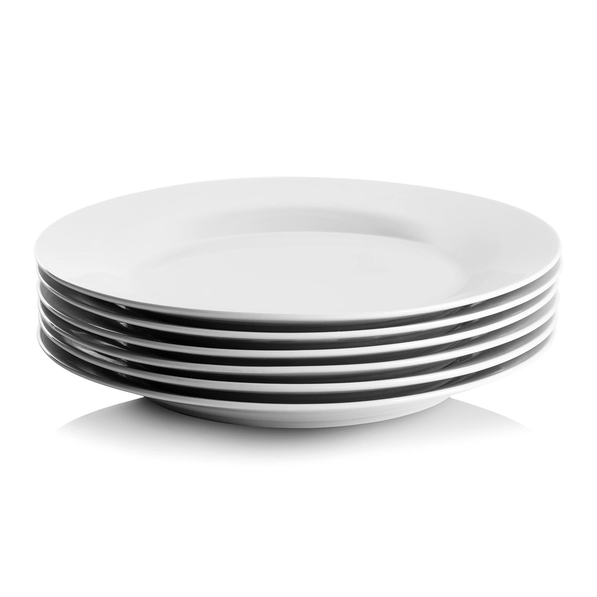 Top view of 10 Strawberry Street Simply White plate showcasing classic tableware style
