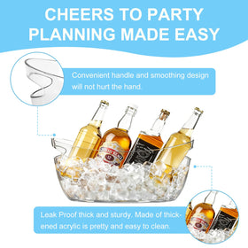 1ZIZIFA8 outdoor event-friendly ice bucket keeps drinks cold anywhere.