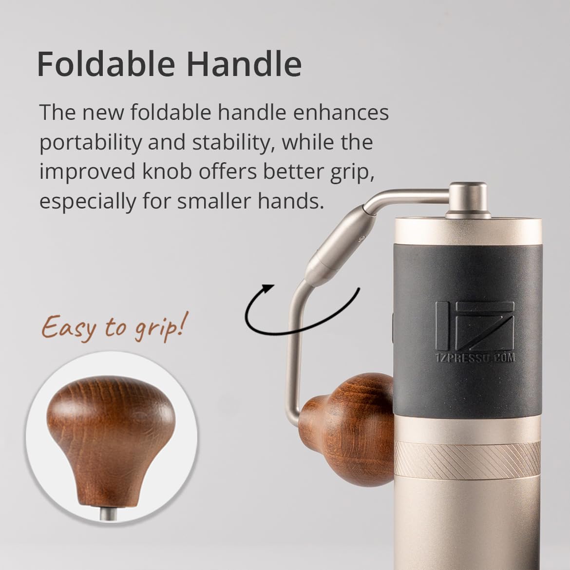 1Zpresso J Manual Coffee Grinder internal adjustment dial, precise grind settings.