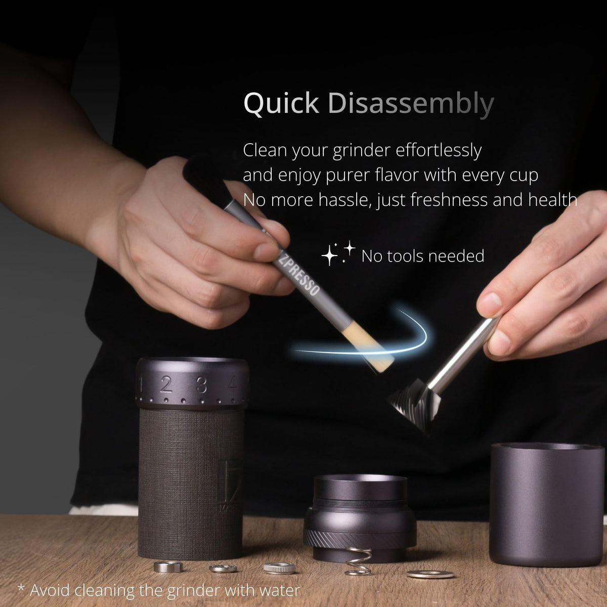 Premium travel case included for on‑the‑go cafe‑quality grinding.