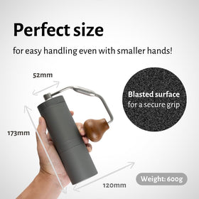 1Zpresso X-Ultra midnight-black finish for a sleek, durable look