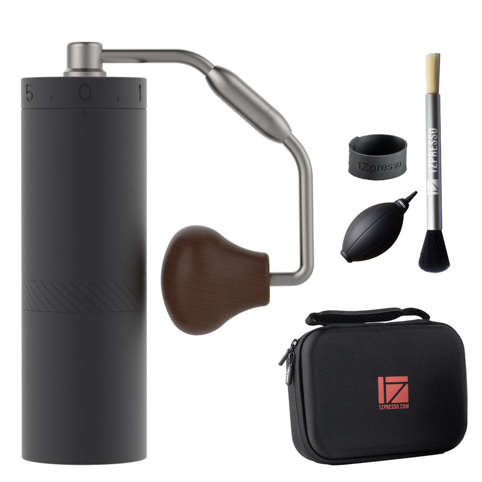 1Zpresso X-Ultra exterior adjustment detail for precise grind settings and consistency