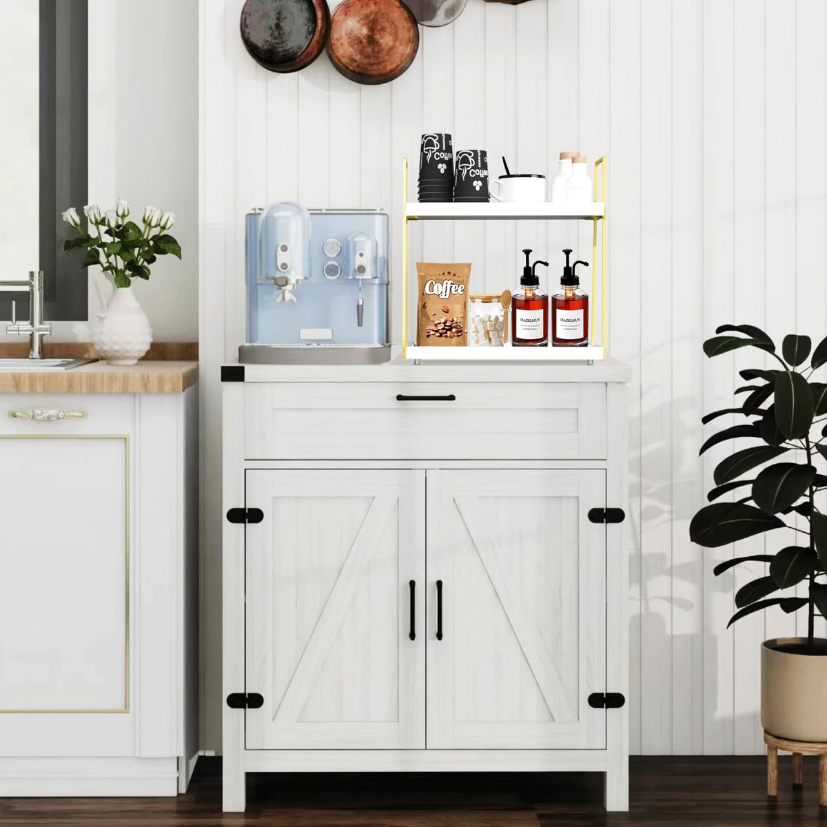 2087 organizer features anti-slip rubber feet for stable placement