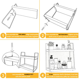 2087 two-tier design offers ample space on top and bottom shelves