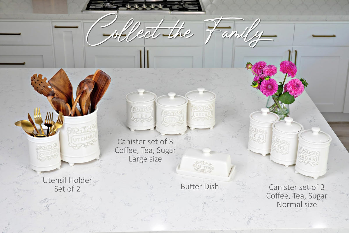 Elegant decorative butter keeper adds style to kitchen