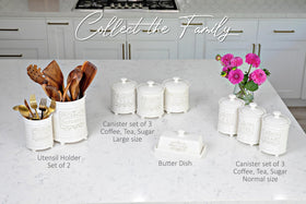 Elegant decorative butter keeper adds style to kitchen