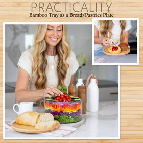 25DOL Large center piece bowl elevates gatherings with a clear, vibrant display.