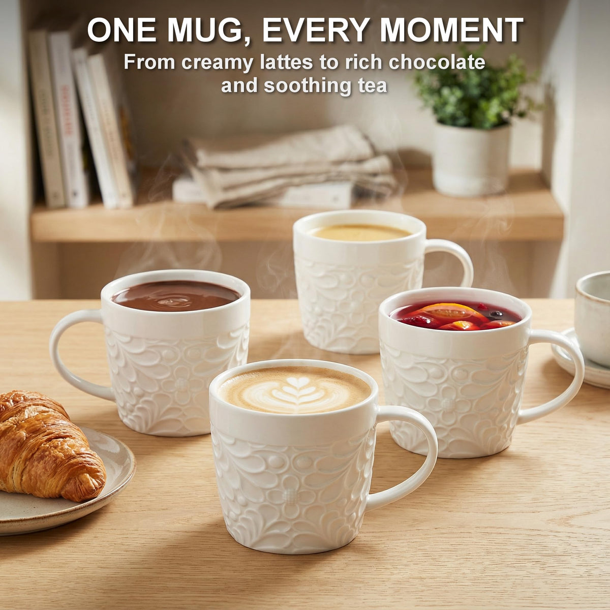 25DOL set of four mugs for family and guests