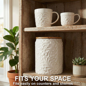 25DOL XXL ceramic canister candy jar preserves sweets while on display.