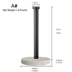 27HZYS black paper towel holder complements kitchen counters