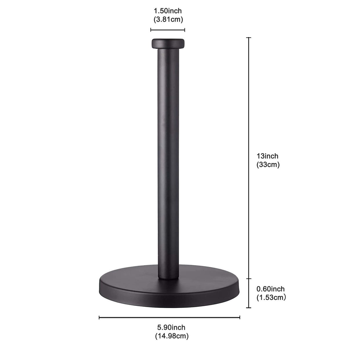 27HZYS black paper-towel holder pole enabling smooth tearing