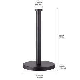 27HZYS black paper-towel holder pole enabling smooth tearing