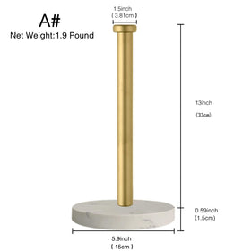 27HZYS gold paper towel holder adds elegant counter style for kitchens