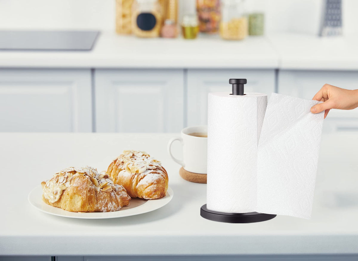 27HZYS paper towel holder on bathroom counter resists moisture