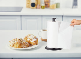 27HZYS paper towel holder on bathroom counter resists moisture