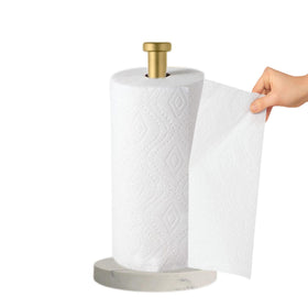 27HZYS weighted marble base keeps towels steady while tearing