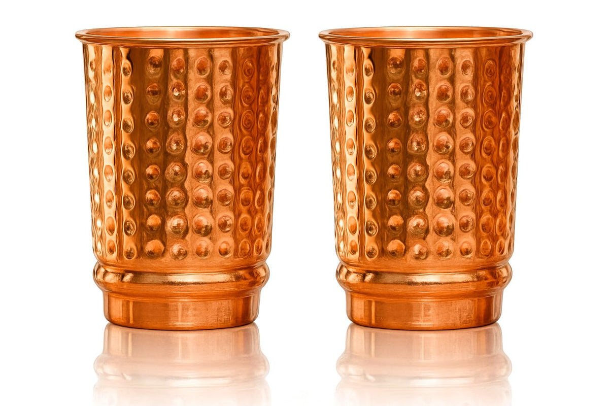 2activelife copper cups water-tumbler showing pure copper for refreshing hydration