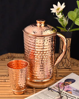 2activelife copper pitcher ideal for family meals and entertaining guests.