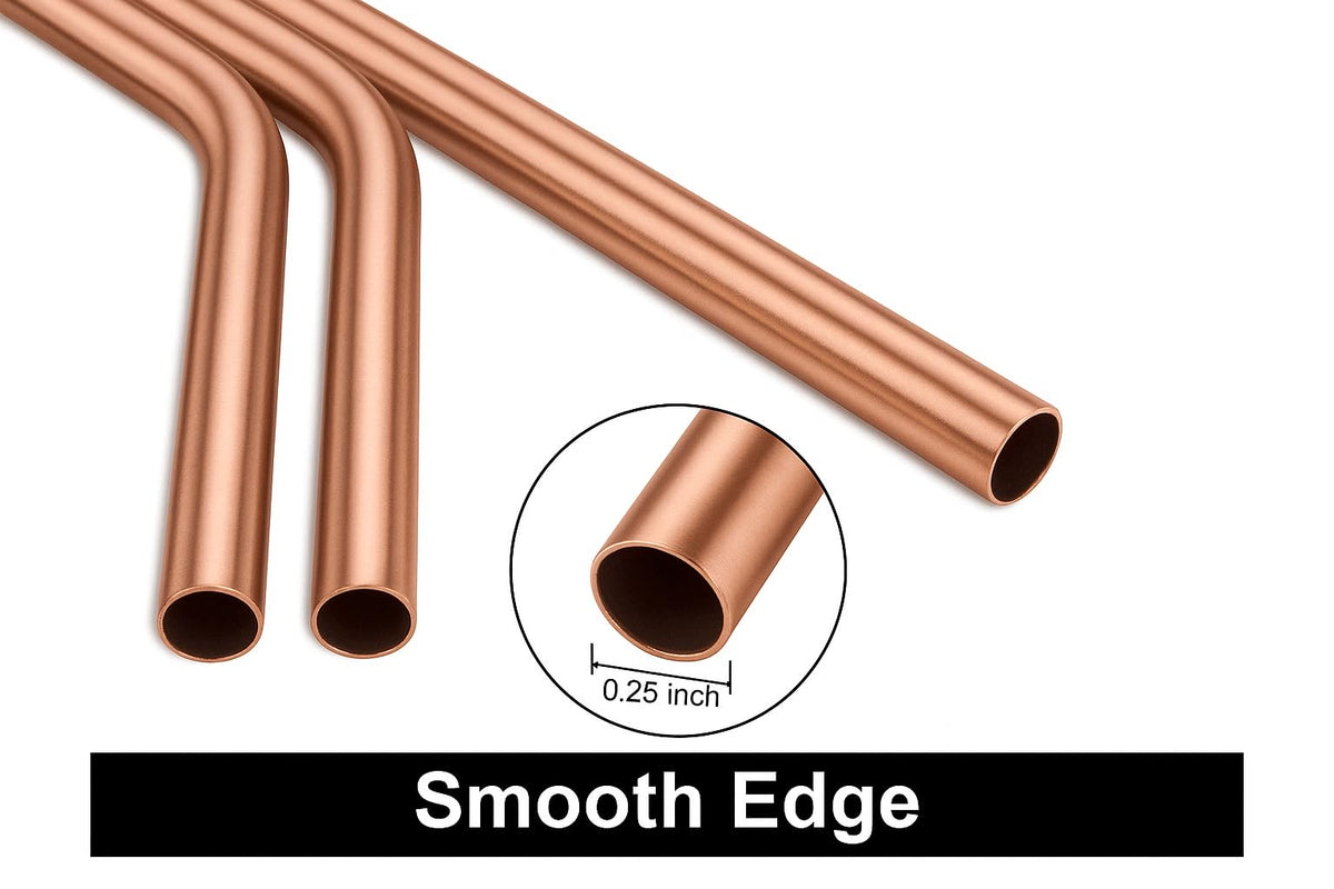 2activelife copper straw in tall glass demonstrating versatile drinkware