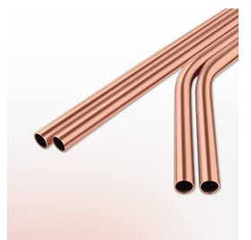 2activelife copper straight straw 8.5-inch in tall glass for everyday use