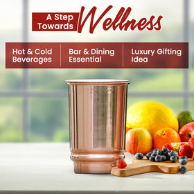 2activelife copper tumbler 350ml hands holding demonstrates portable hydration on the go