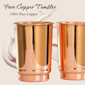 2activelife copper tumbler glossy sheen reflects light for elegant table presence