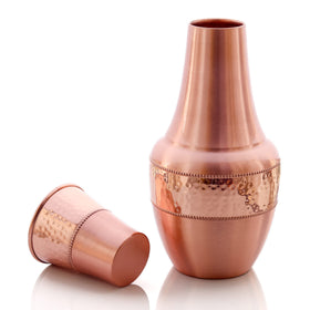 2activelife office desk hydration with copper carafe for daytime use.