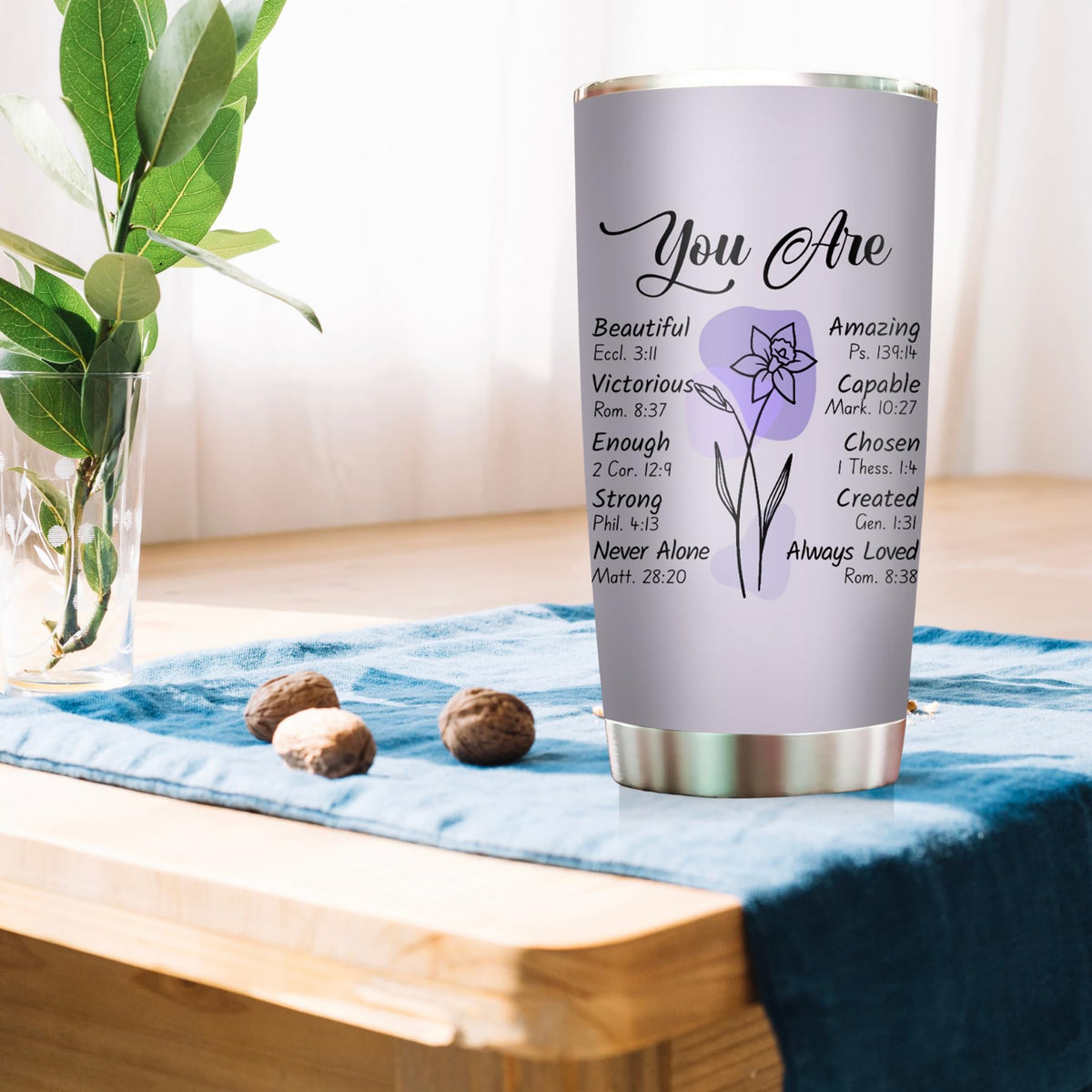 2IMT bible design tumbler for Mother's Day gift