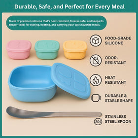 2ME containers are safe in freezer, microwave, and dishwasher