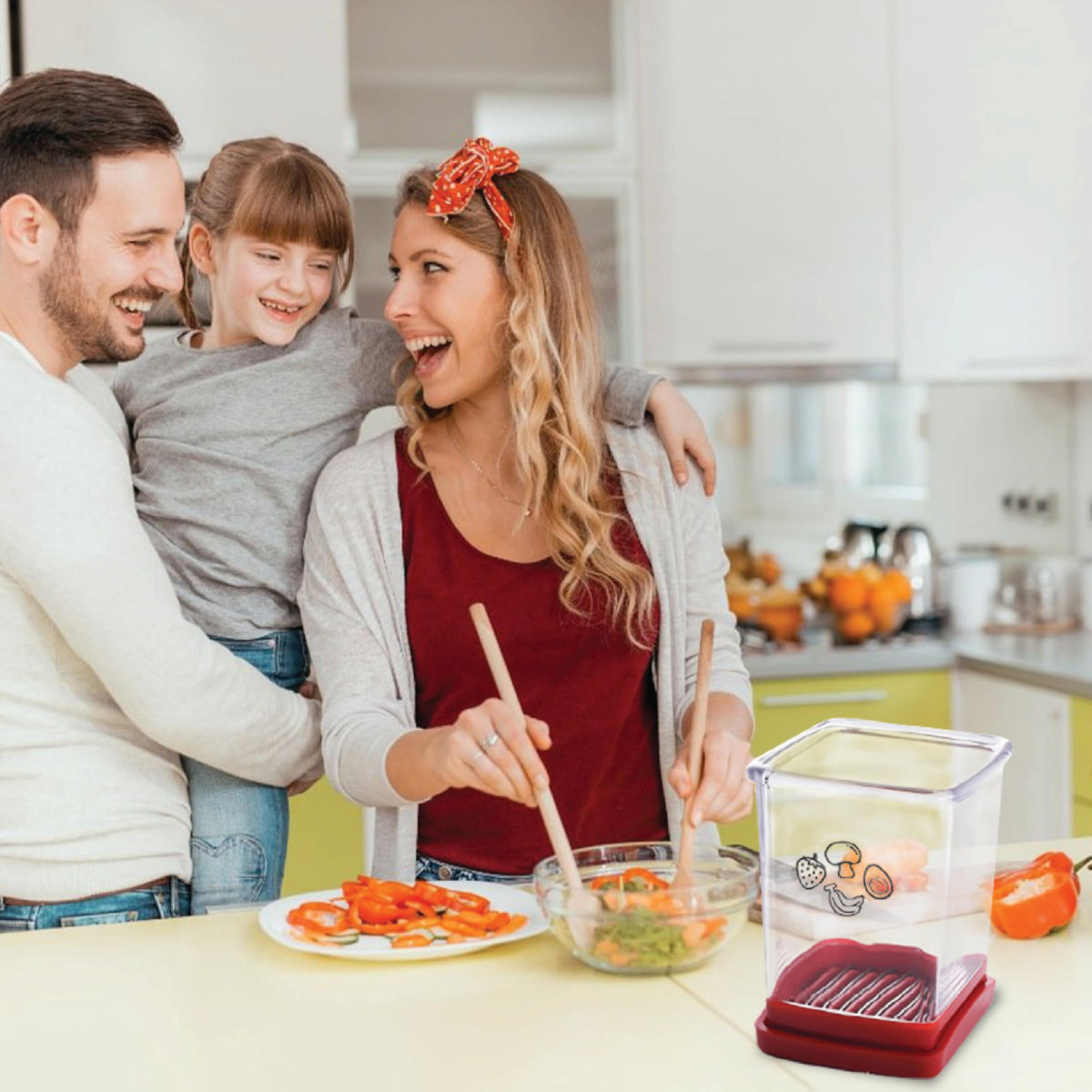 365Home compact design fits small kitchens for efficient fruit and vegetable prep.