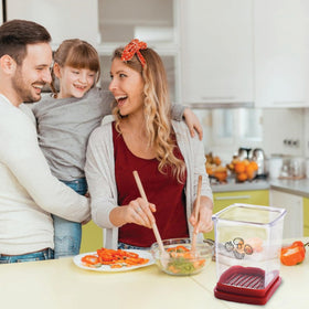 365Home compact design fits small kitchens for efficient fruit and vegetable prep.