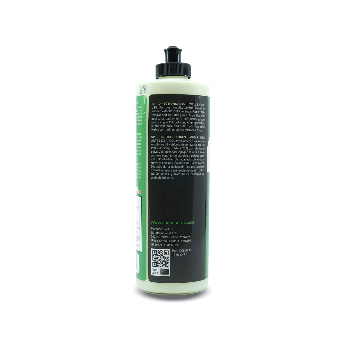 3D Carnauba Wax applicator cloth ready for easy, streak-free application