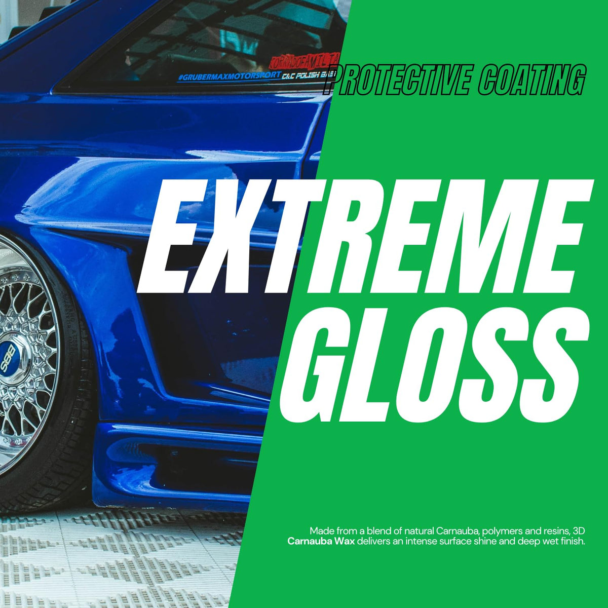3D Carnauba Wax demonstrates UV protection on painted surfaces