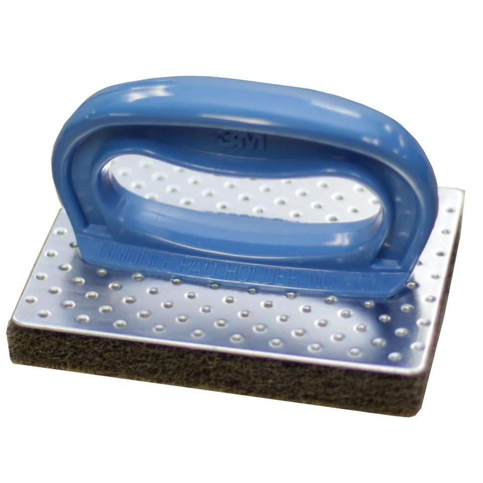 3M Scotch-Brite griddle pad holder kit keeps hands safe and improves leverage during griddle cleaning