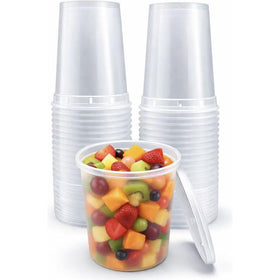 4ULIFE 32oz deli container with lid pack for organized takeout and storage.