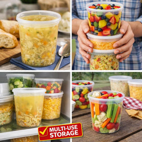 4ULIFE BPA-free deli container designed for safe food contact.