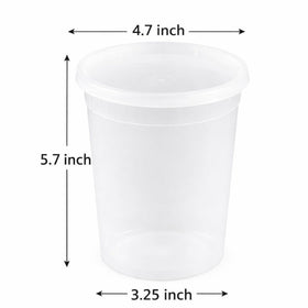 4ULIFE round container with lid seal close-up to prevent leaks.