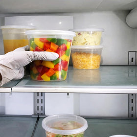 4ULIFE stackable deli containers saving space in prep areas.