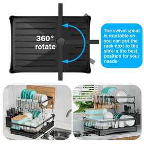 7 code detachable two-tier design with ample space for plates and bowls