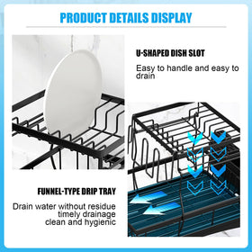 7 code swivel drain spout directs water into the sink reducing countertop mess