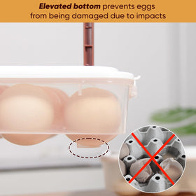 77L clear egg platter with compact design preserves freshness.