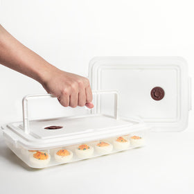 77L deviled egg containers durable plastic protects eggs on the move