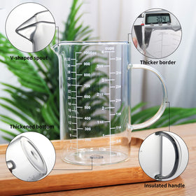 77L insulated handle provides a comfortable grip during pours.