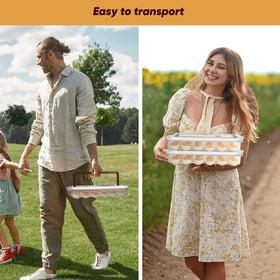 77L portable egg storage for picnics and camping.