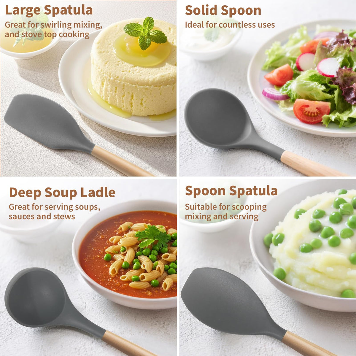 77L slotted spoon drains liquids efficiently
