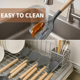 77L solid spoon handles scooping and tasting