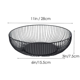 7UYUU round centerpiece bowl enhances dining tables while storing fruit.